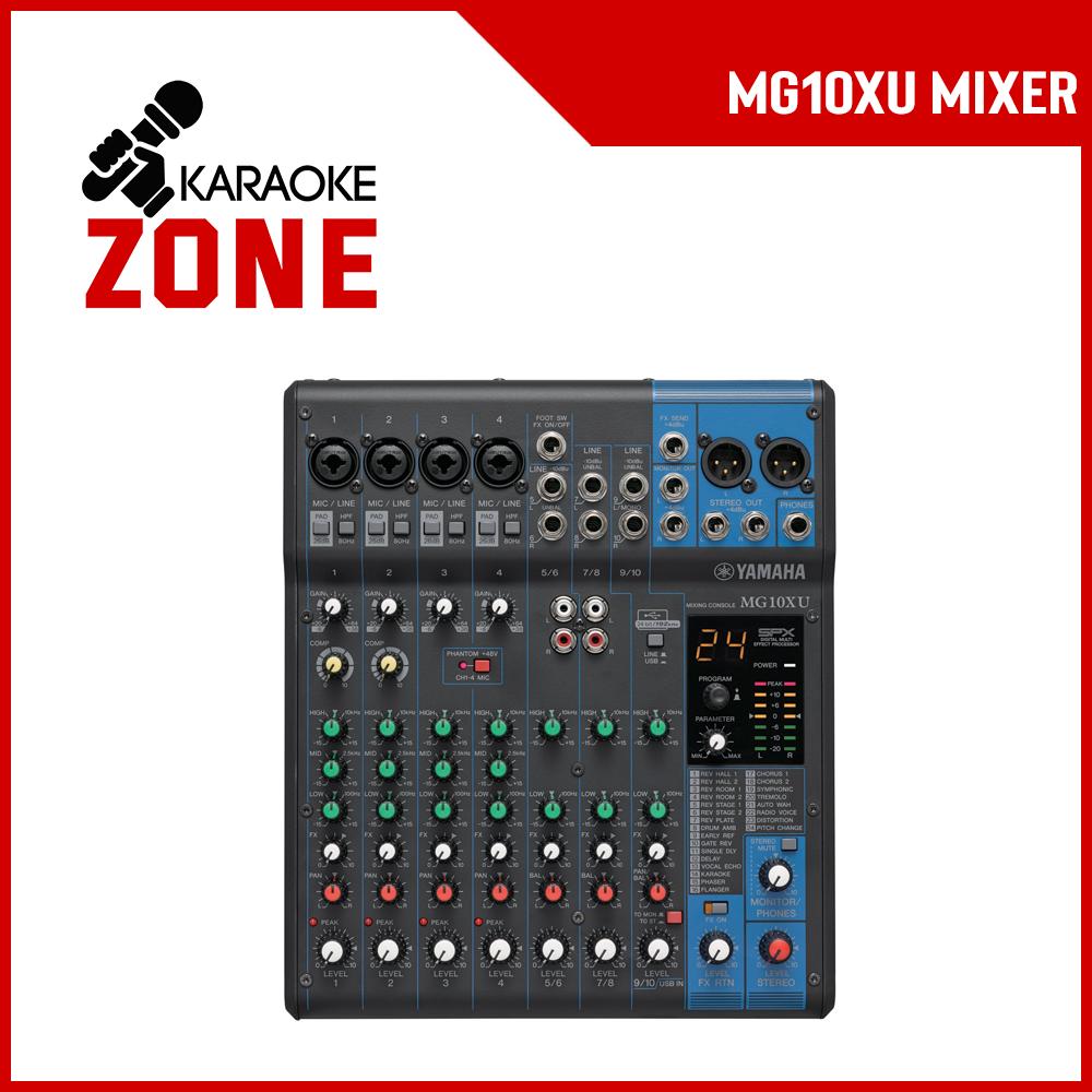 Yamaha Mixer MG10XU 10 Channel Stereo Mixer Professional Mixing Console
