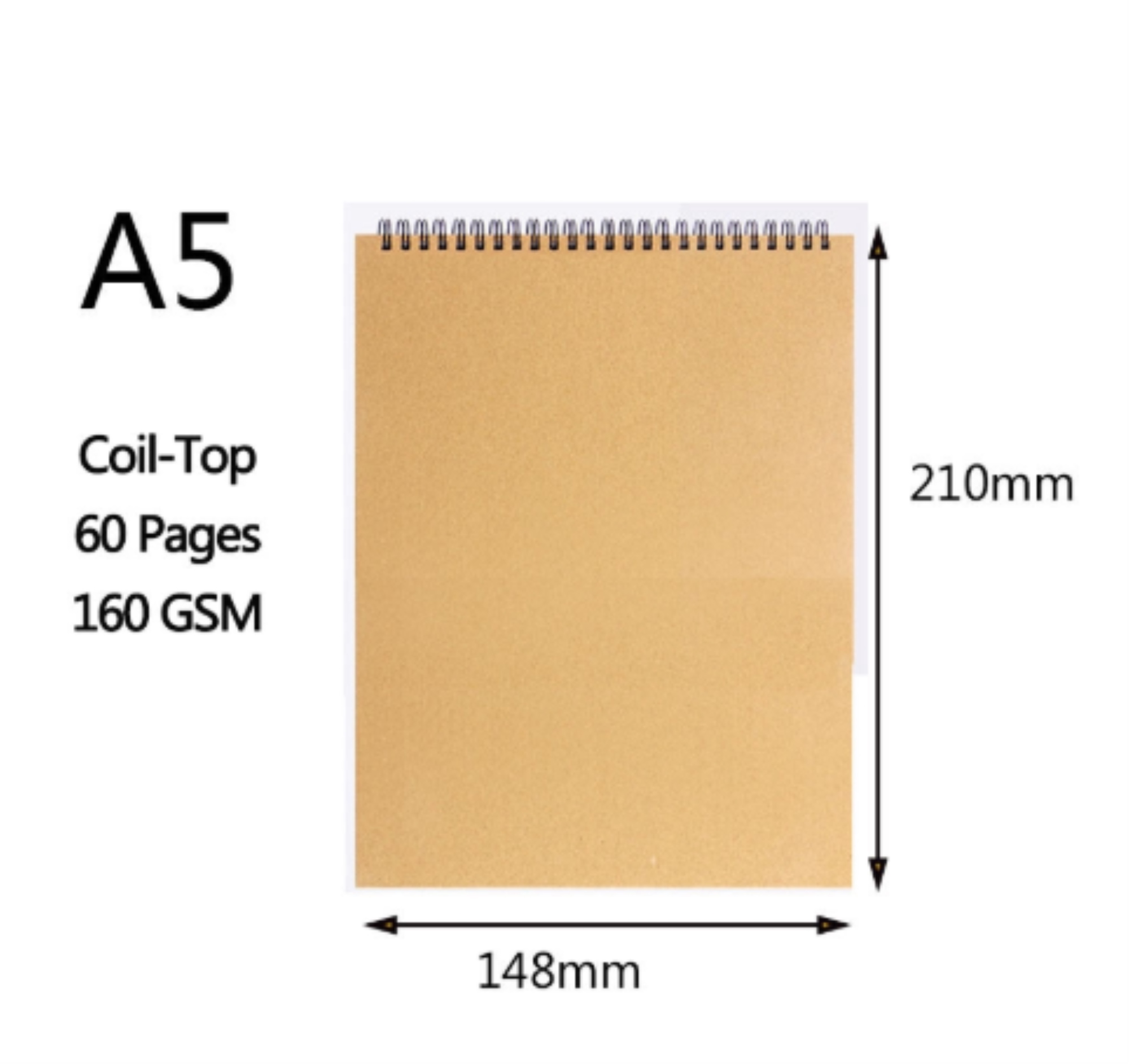HIGHTUNE A4 A5 Sketchbook Professional Sketch Spiral Notebook Thick