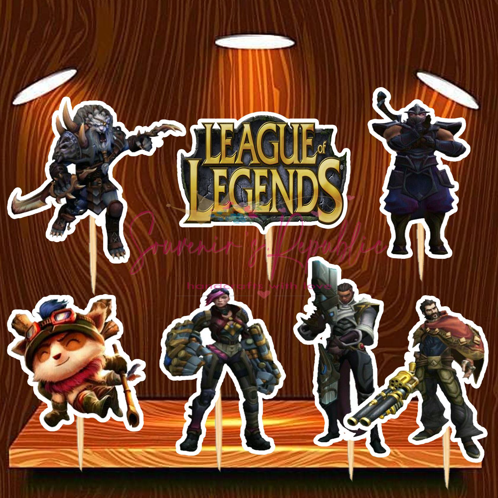 League Of Legends Cupcake Topper 24 Pcs Lazada Ph
