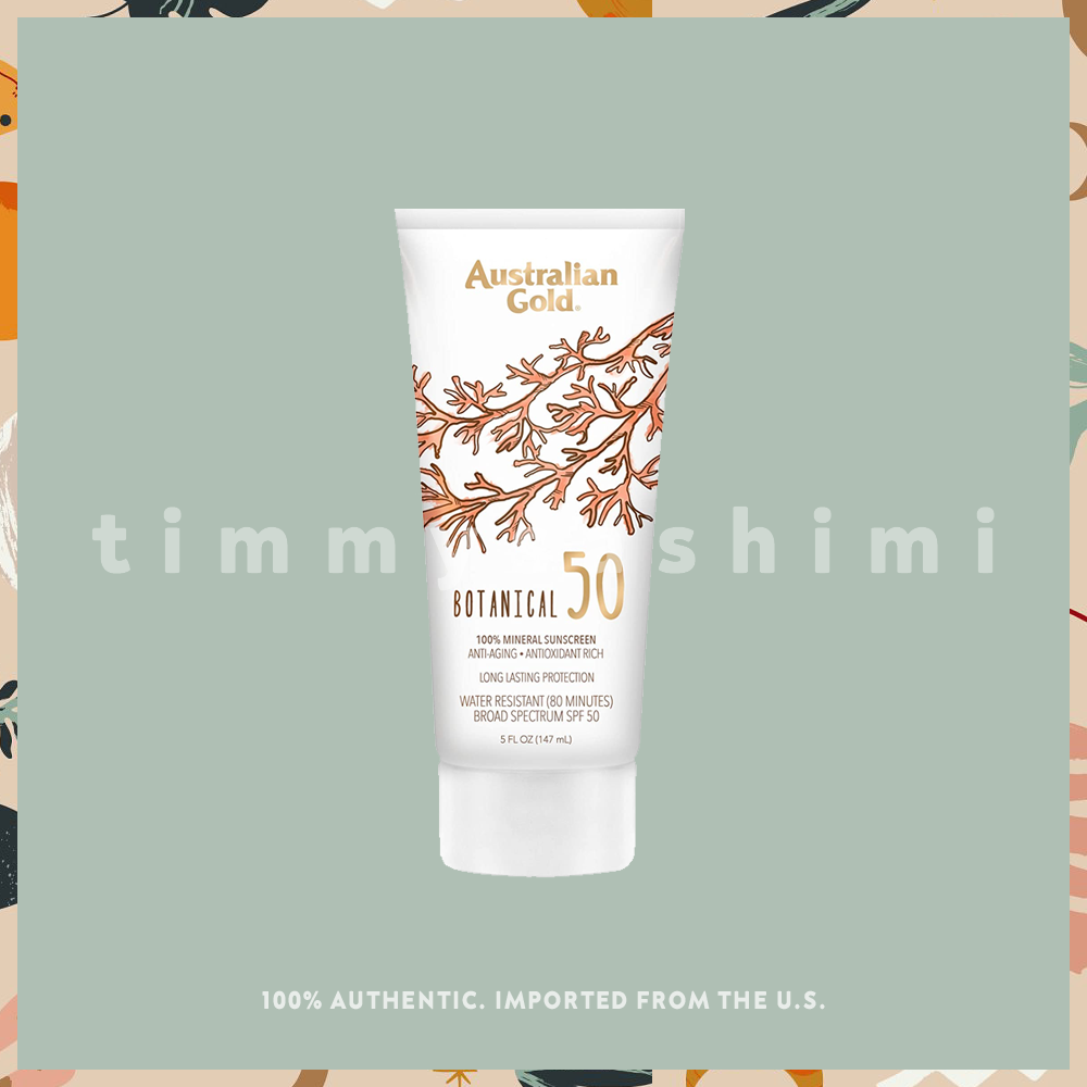 AUSTRALIAN GOLD Botanical Sunscreen Mineral Lotion SPF50 5oz / 147ml