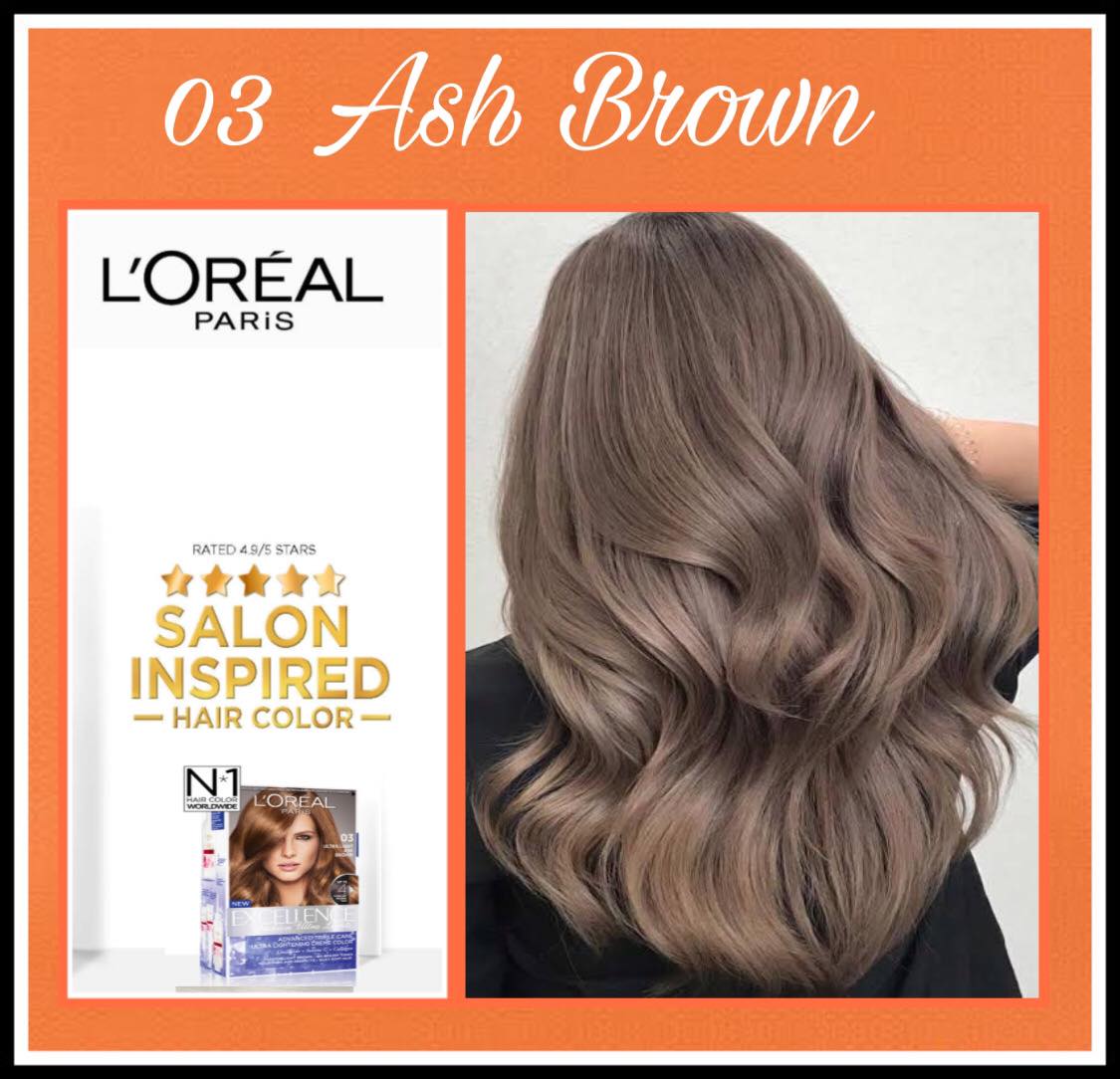 Hair color LOREAL Excellence Fashion Ultra Lights - 03 Ash Brown | Lazada PH