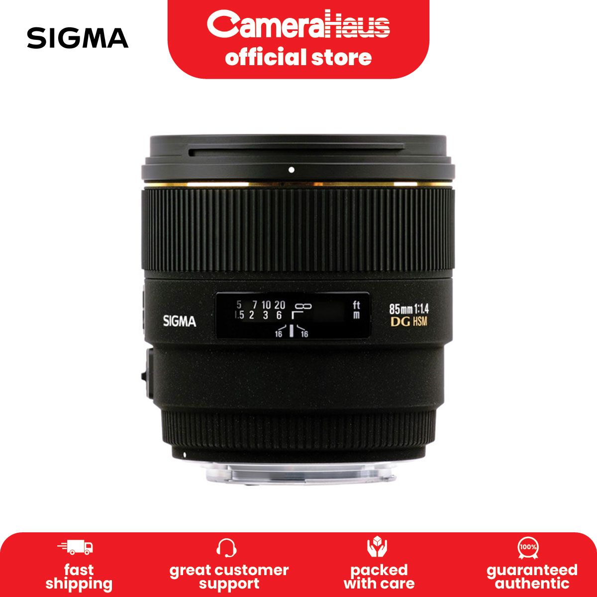 SIGMA(シグマ) 85mm F1.4 EX DG HSM Canonマウント - レンズ(単焦点)