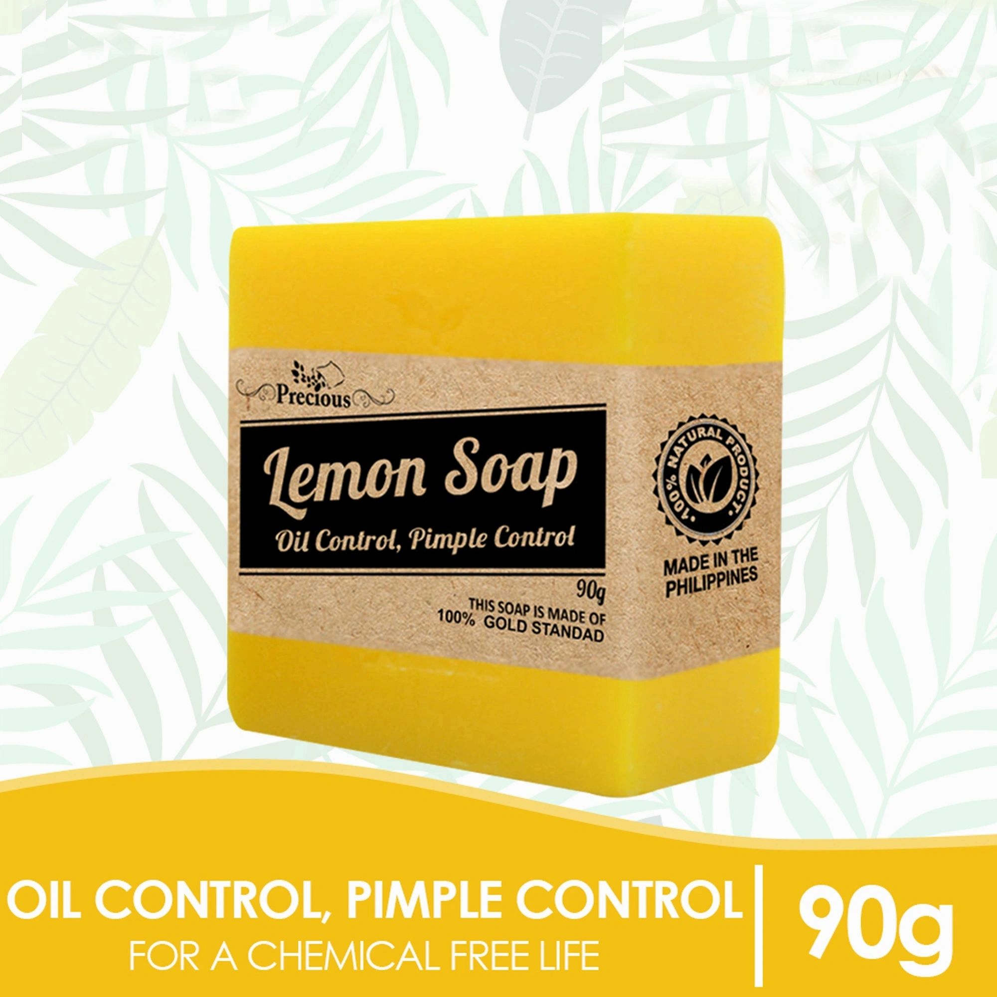 Prettious Organic Soap Lemon Soap Skin Whitening Rich in Vitamin C