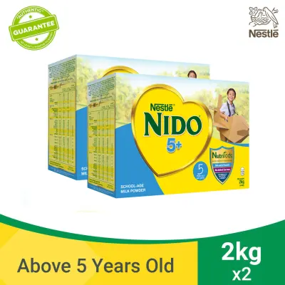 Nido® 5+ Powdered Milk Drink For Children Above 5 Years Old 4kg [2 kg x 2]