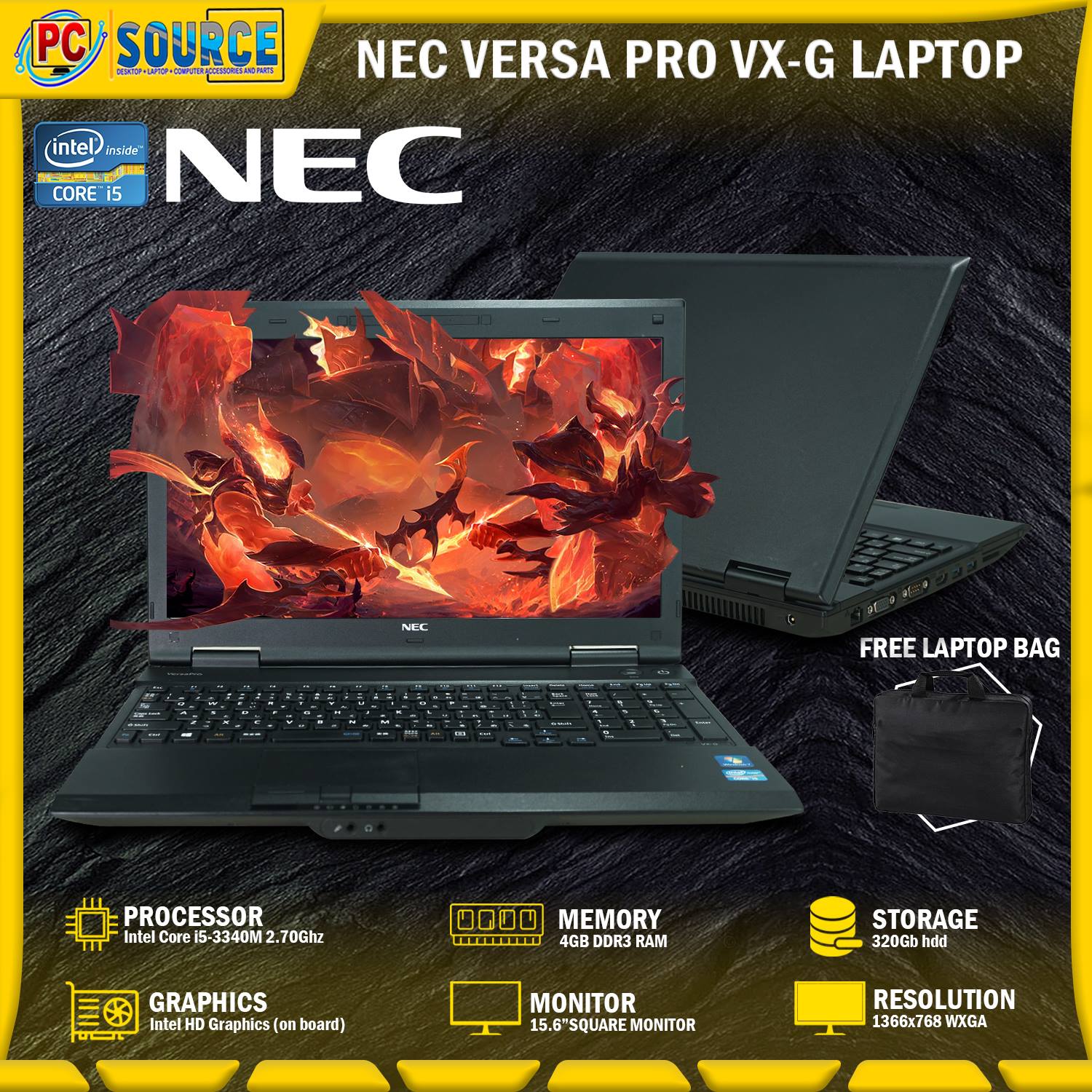 NEC Versapro VX-G Notebook Laptop | Intel Core i5 3340m 4GB RAM