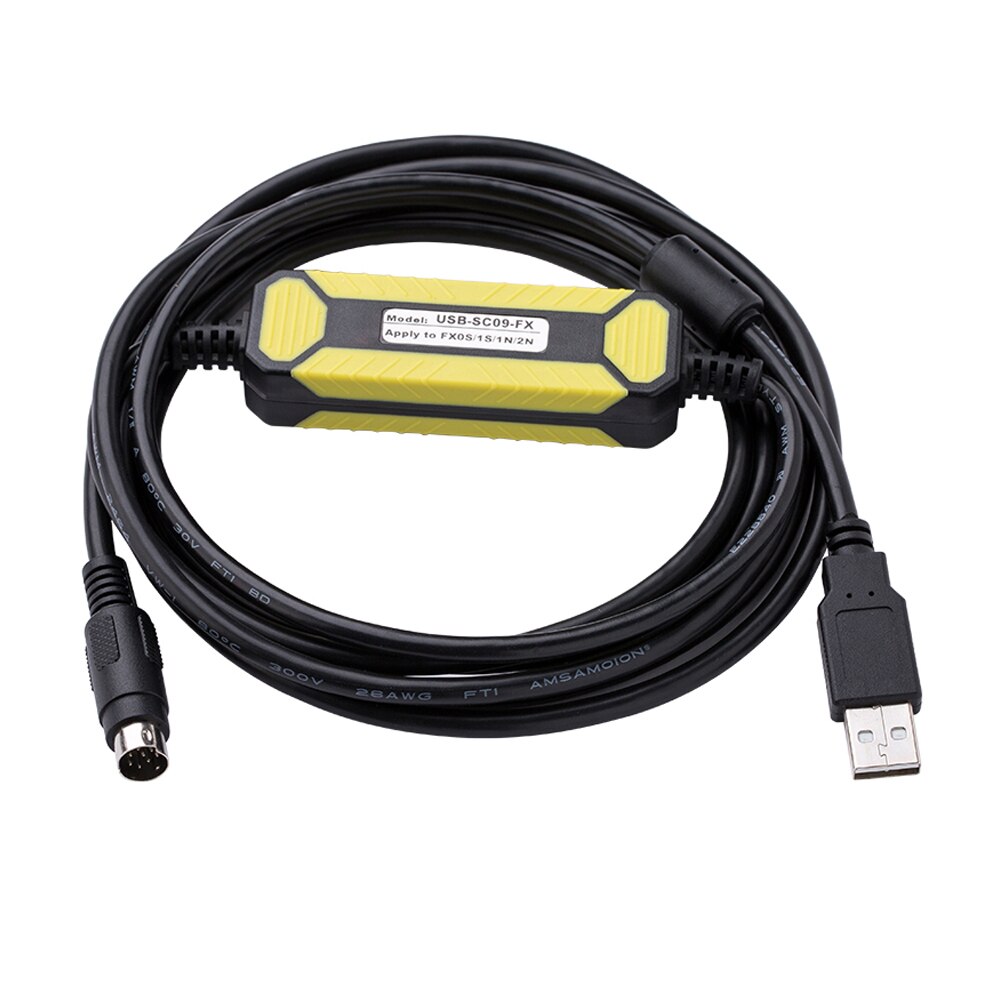USB-SC09-FX FX-USB-AW Cho Mitsubishi MELSEC FX Series PLC Cáp Lập Trình USB Đến RS422 Bộ Chuyển Đổi Dữ Liệu Dòng...