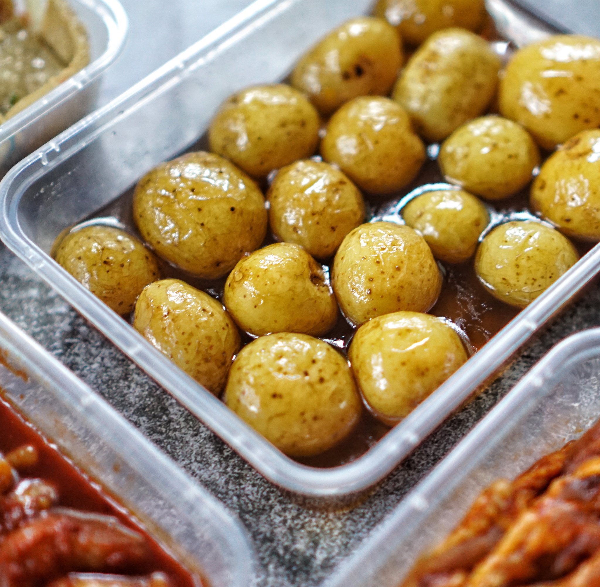 Happyfoods Korean Delivery Gamja Jorim Marbled Potatoes (500g