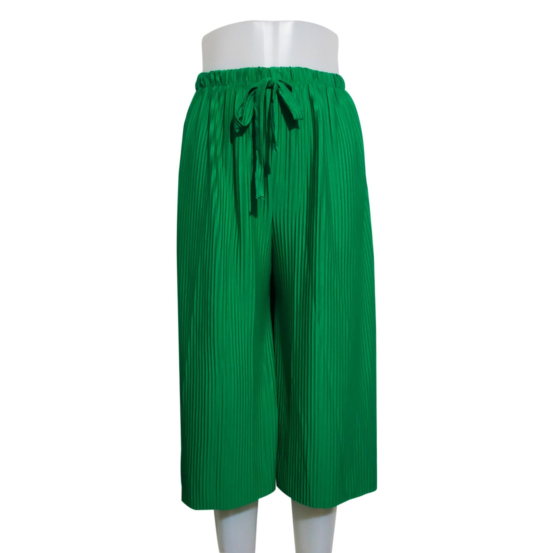 Electric Pleated Square Pants (Green 