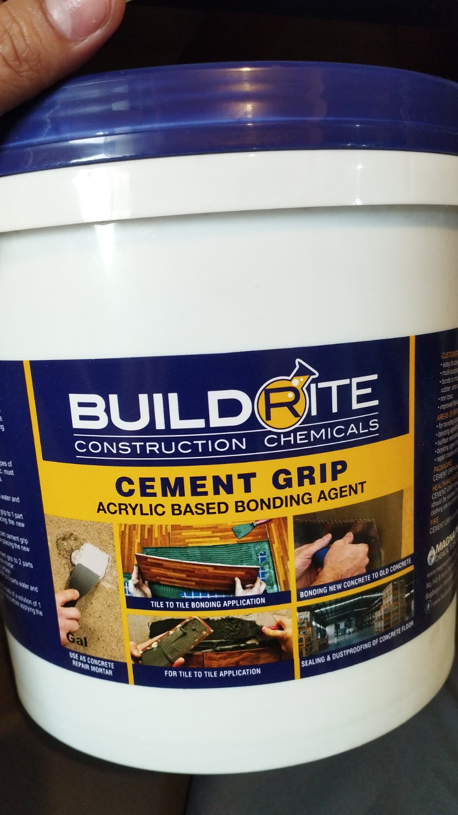 Buildrite Cement Grip (Same As ABC ZEMBOND) Acrylic Based Bonding Agent