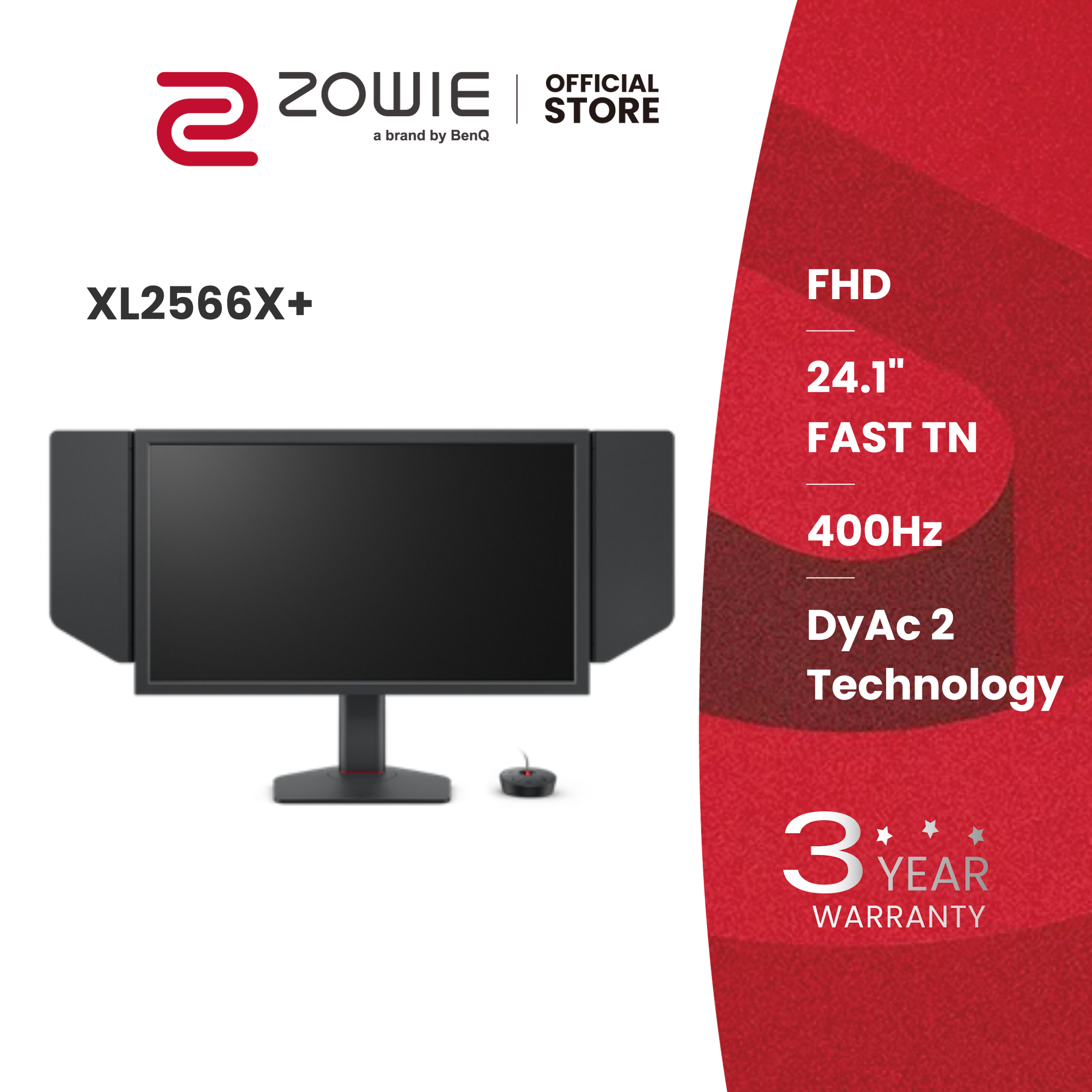 BenQ ZOWIE XL2566X+ New Fast TN 400Hz DyAc 2 Gaming Monitor for 
