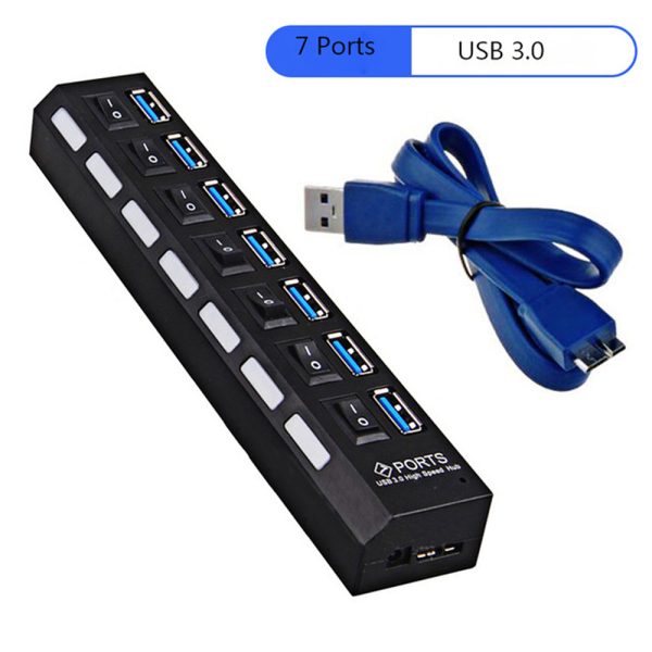 Bảng giá Sản Phẩm Tuyệt Vời ~ Tốc Độ Cao 7 Cổng Hub USB 3.0 Hub USB 2.0 Phụ Kiện Máy Tính Bộ Chia USB Kết Nối Bộ Chuyển Đổi Phong Vũ