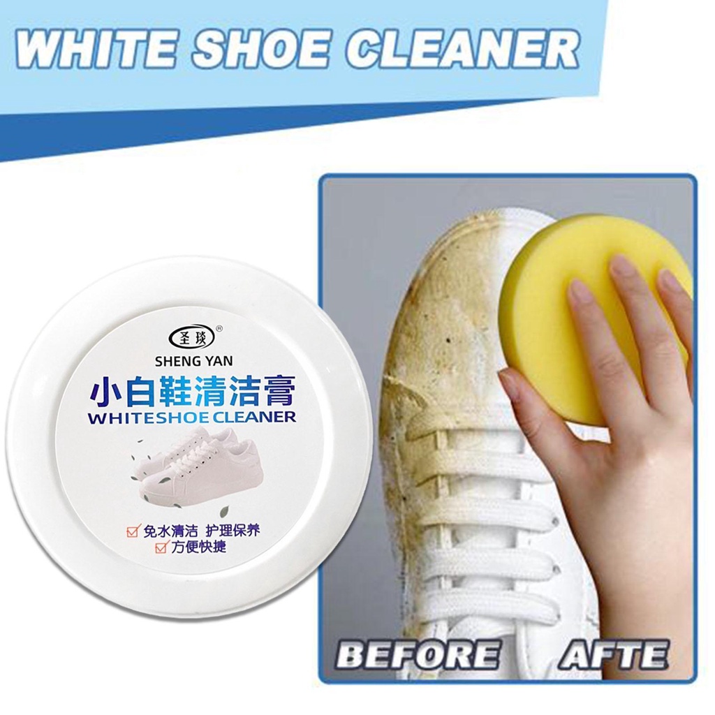 FS White Shoe Cleaner Cream, Stain Cleaner Cream for Shoes, Color and ...