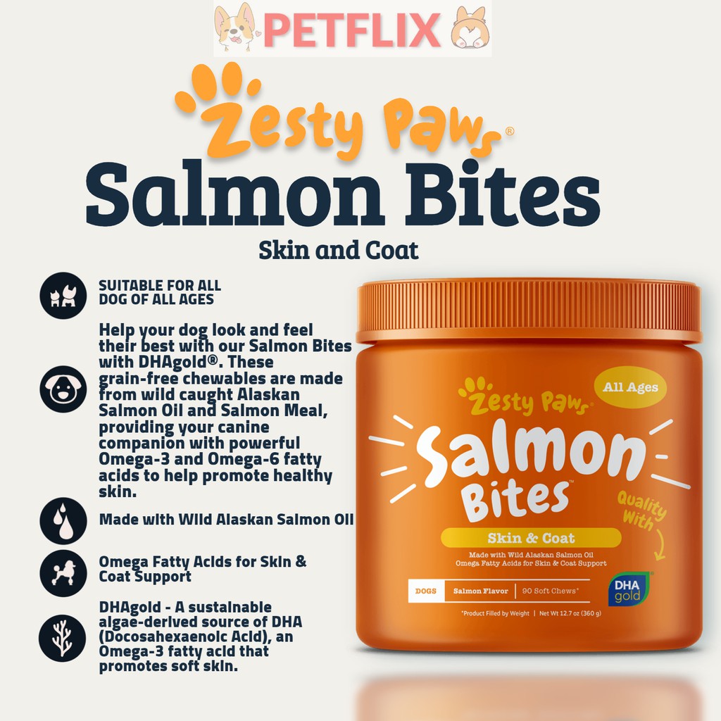 salmon bites zesty paws