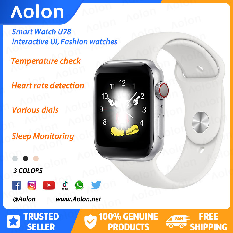 44mm Call Aolon Best Android Smartwatch 21 Iwo U78 Smartwatch Series 5 Real Temperature Measurement Running Calories Exercise Data Smart Watch Watch Pk Iwo 8 Lazada Ph