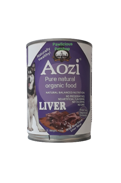 Aozi Dog Organic Food in Can Liver Flavor 430g | Lazada PH