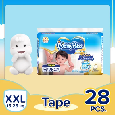 [DIAPER SALE] MamyPoko Extra Dry XXL (15-25 kg) - 28 pcs x 1 pack (28 pcs) - Tape Diaper