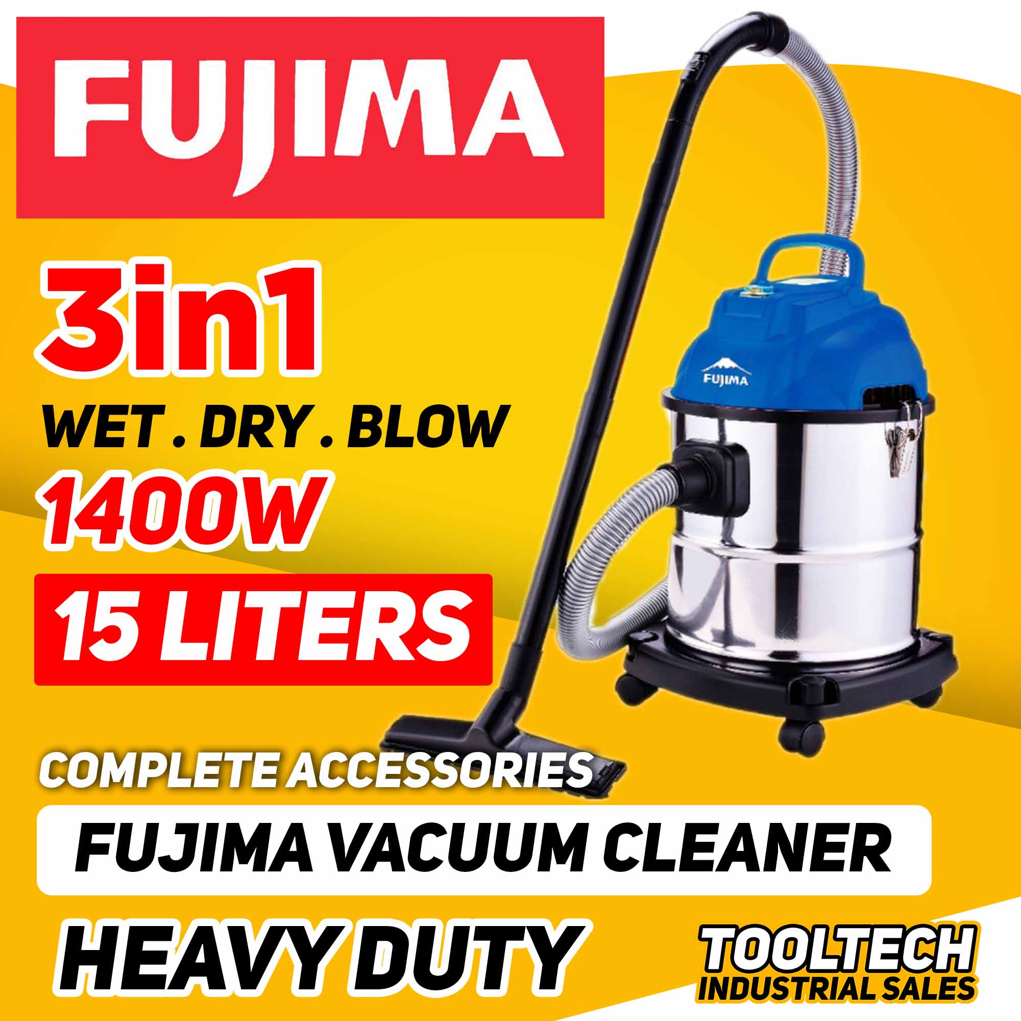 Hoyoma Japan 3 in 1 Wet, Dry & Blow Vacuum Cleaner 12L or Fujima 3 in 1