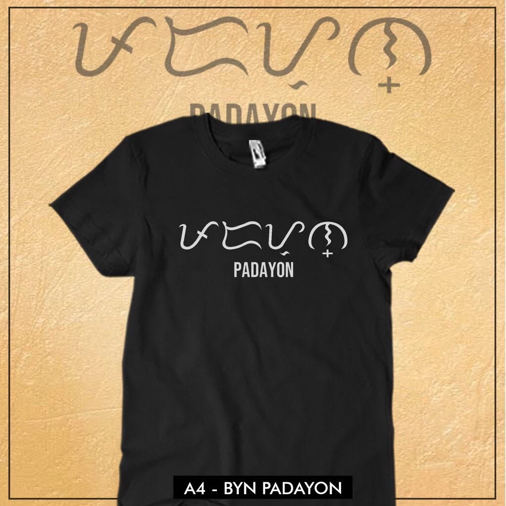 ARVO - Baybayin Tee Shirts part 2/A4-BYN PADAYON BLACK | Lazada PH