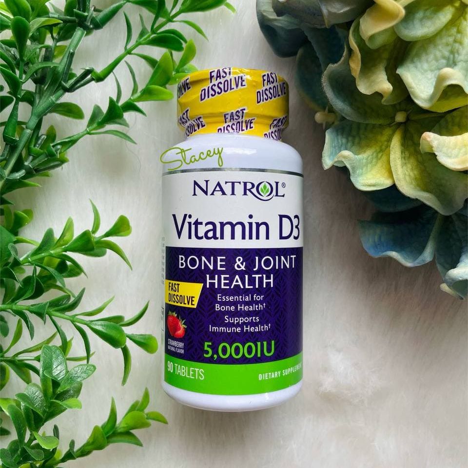 Natrol Vitamin D3 2,000 IU/5,000 IU Fast Dissolve, Strawberry Flavor, 90 Tablets Lazada PH