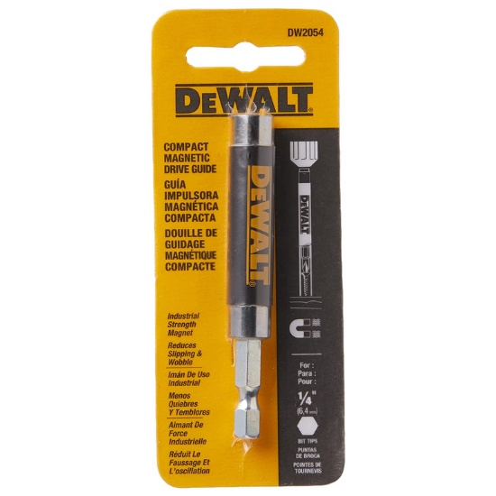 DEWALT 6-Inch Magnetic Bit Holder (DW2055B) - Protective Sleeve, Holds Screws Securely