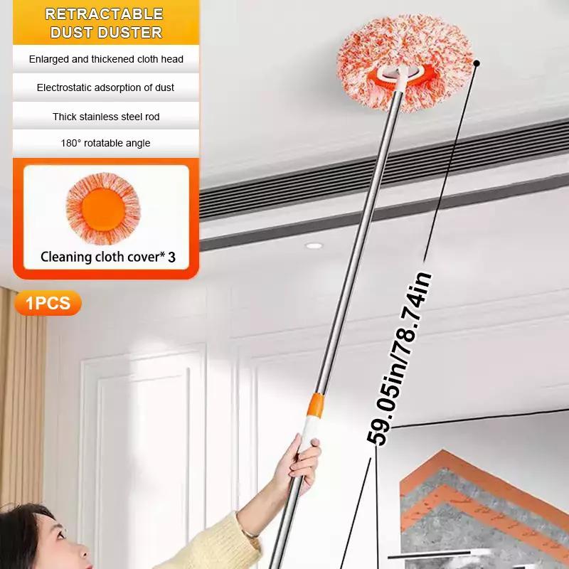 Ceiling Brush Mop Sunflower Mop For Wall And Ceiling Cleaning Tools Dust Mop 360° Rotating Mop