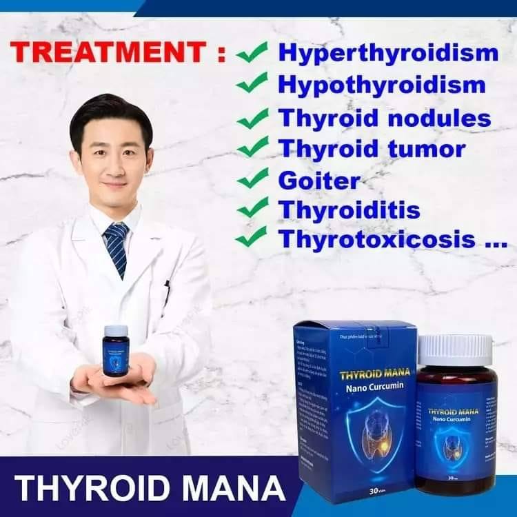 Beautiflies Thyroid Mana Nano Curcumin Original 30Tablets Helps