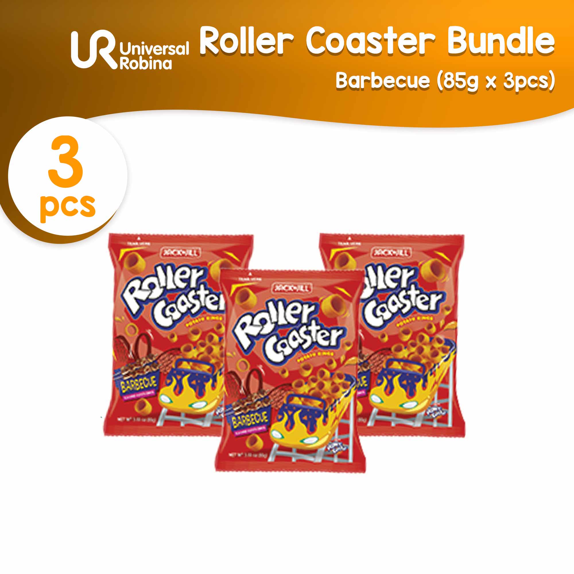 3 x Roller Coaster Barbecue 85g Lazada PH