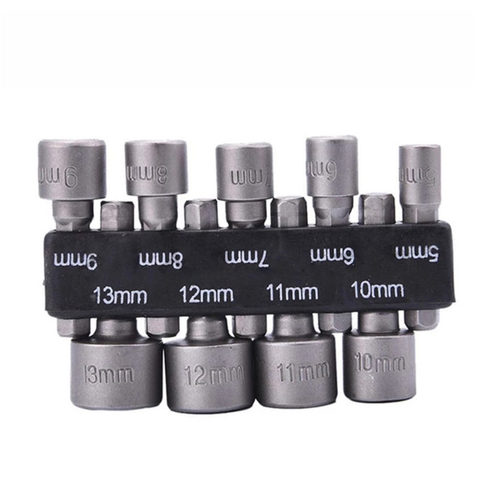 Rfhfhtre 1/4" 5-12mm hex shank socket screwdriver set driver tool wrench screw tool socket set nut driver drill bit hex nut socket drill bit adapter nut driver