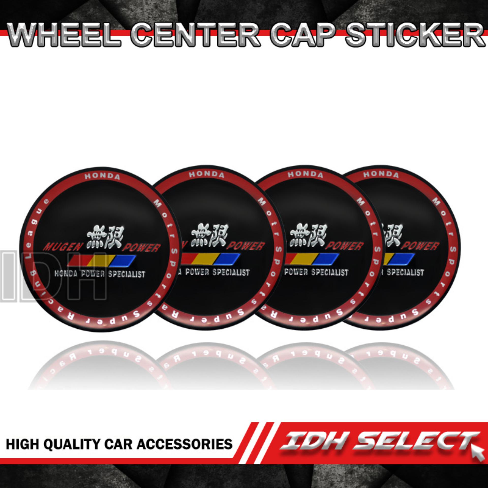 Mugen Power Car Wheel Center Cap Badge Aluminum Metal Sticker Wc-Mug-1 IDH  Select [Car Accessories Local Seller Faster Shipping Available On Hand]