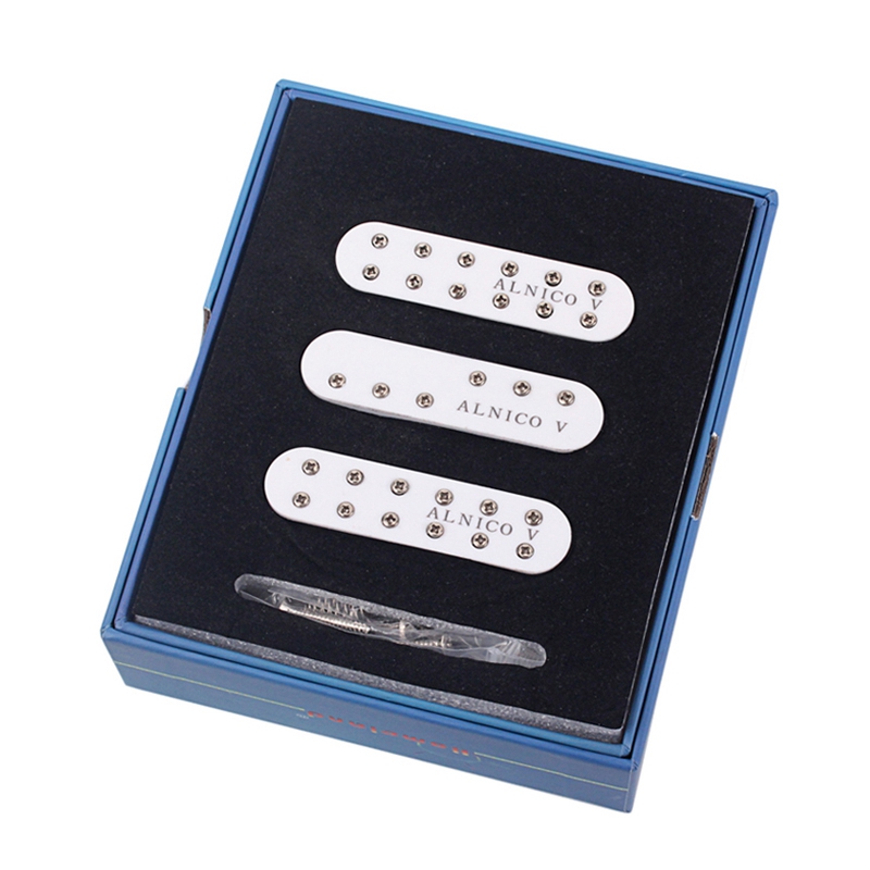 HOMELAND 3Pcs Mini Alnico V Single Coil SSS Guitar Pickups Humbucker