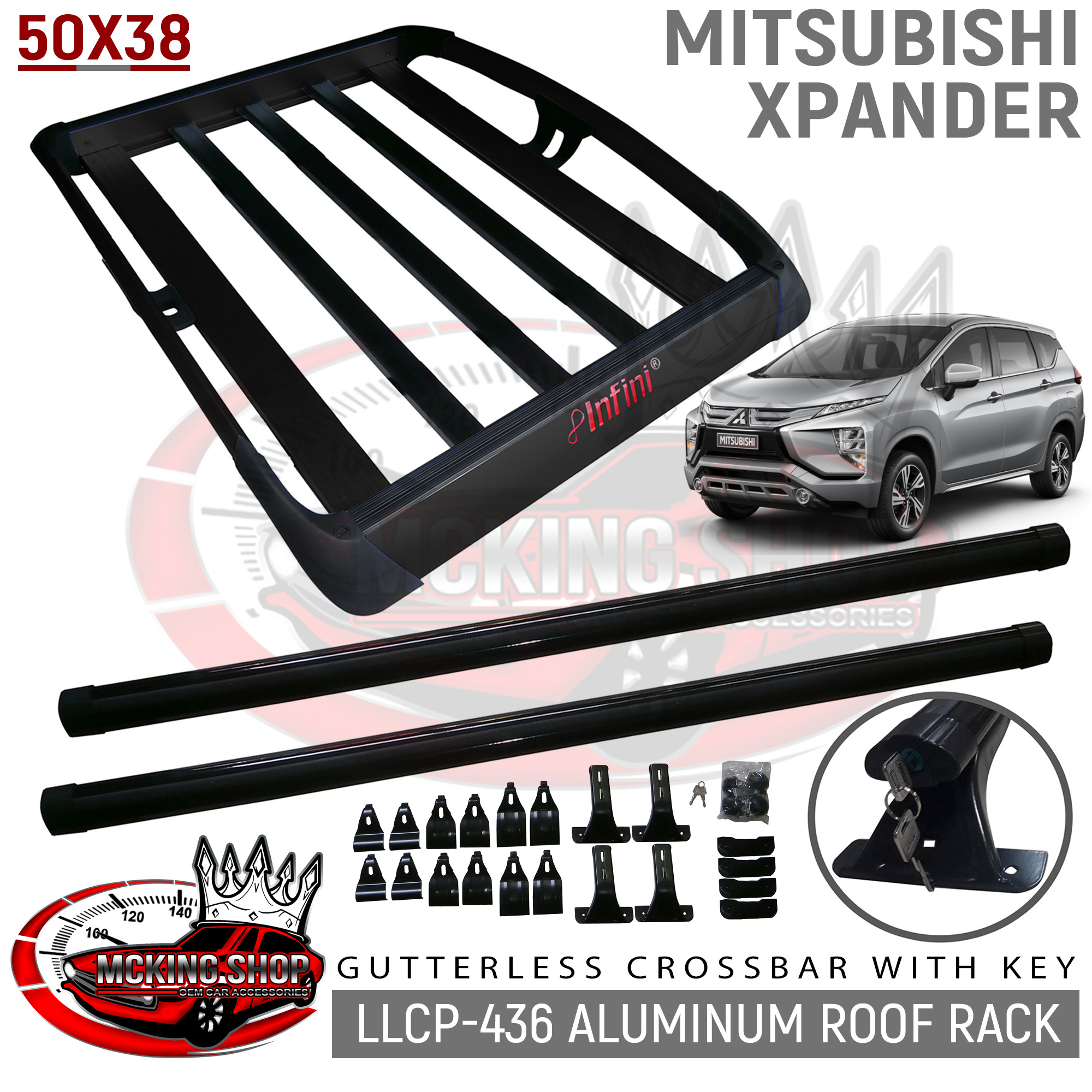 Mitsubishi Xpander INFINI LLCP436 Aluminum Roof Rack / Roofrack Top