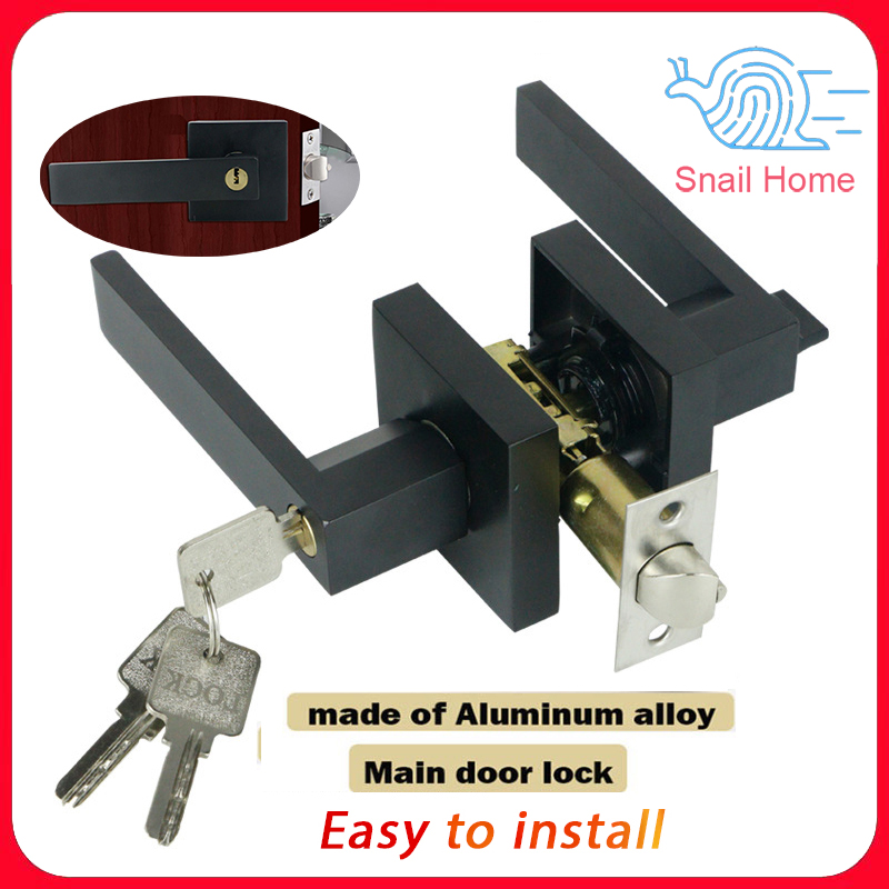 Aluminum Alloy Silent Door Handle with Antitheft Lock Core Inside Main