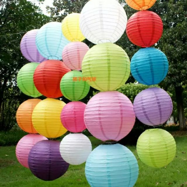8inch/10inch birthday party needs decor paper lantern party supplies