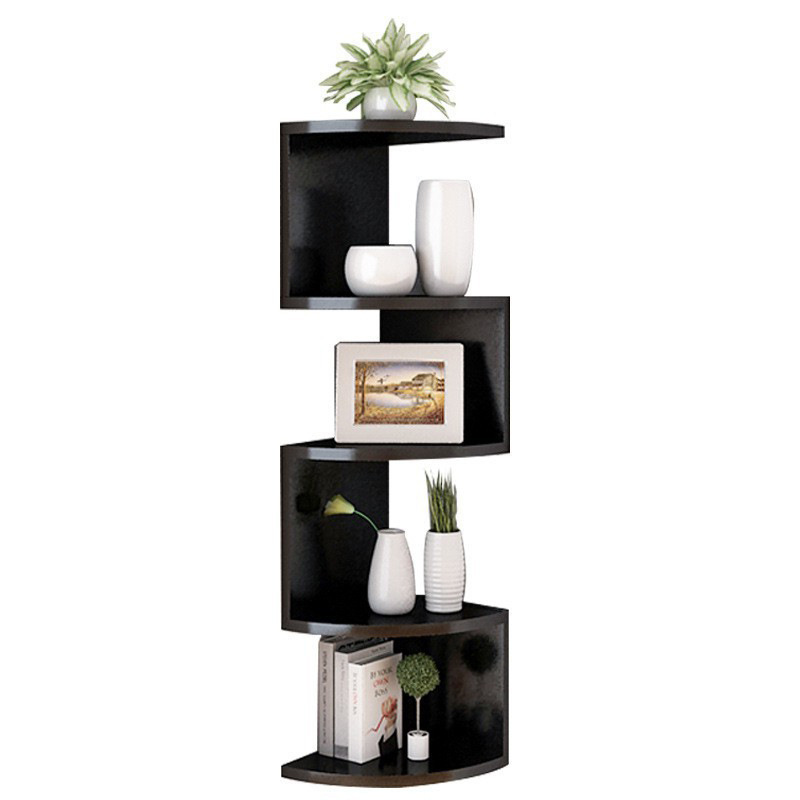 Drew.H Minimalist Floating Wall Mount Corner Shelves Rack Display Wall