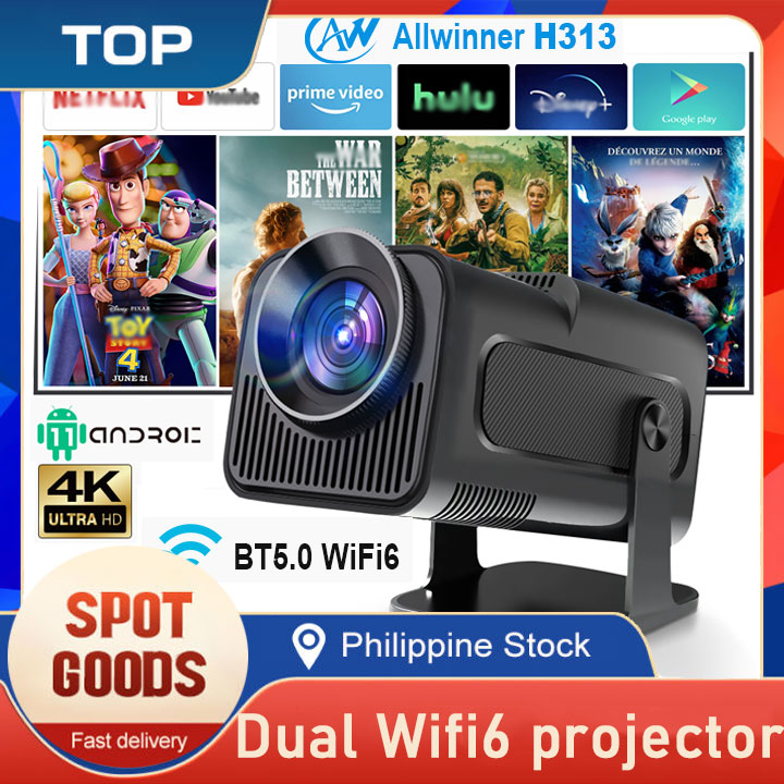 🔥Buy 2, Get 20% OFF】HY320 4K Android Projector with WiFi6