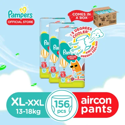 Pampers Aircon Pants Extra Large 52 x 3 packs (156 diapers)