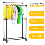 Telescopic Stainless Steel Clothes Rack - High Quality 