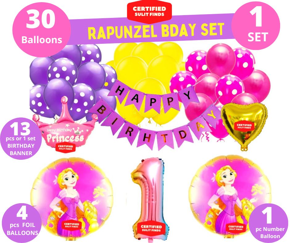 thumbnail image 2 of Tangled Personalised Bunting - Rapunzel Birthday Decoration, 60 Inch, Multicoloured Cardstock 2 of 6