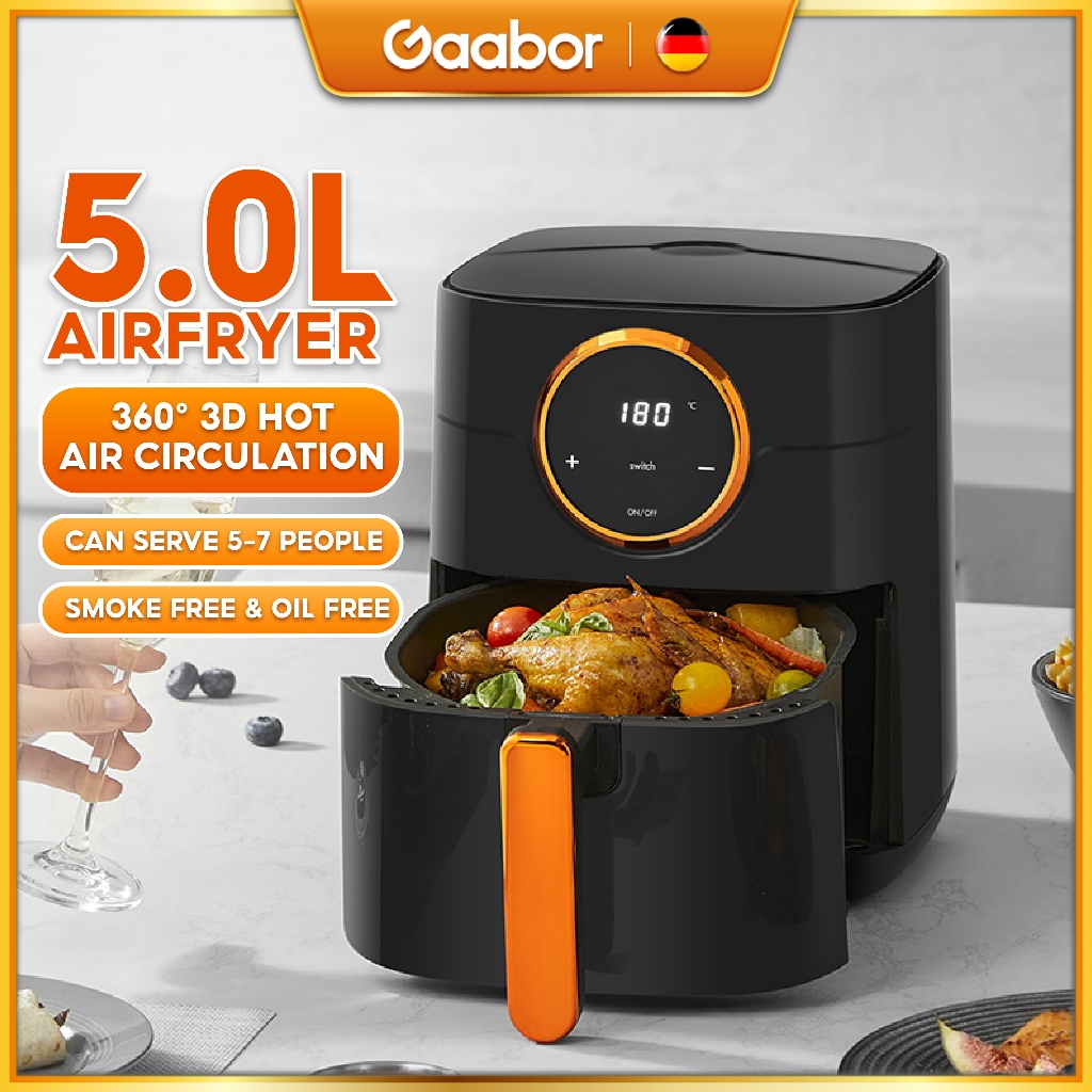 Gaabor Air Fryer 6L/5L/4.5L/4L Multi-Function Oil Free Oven No Smoke ...