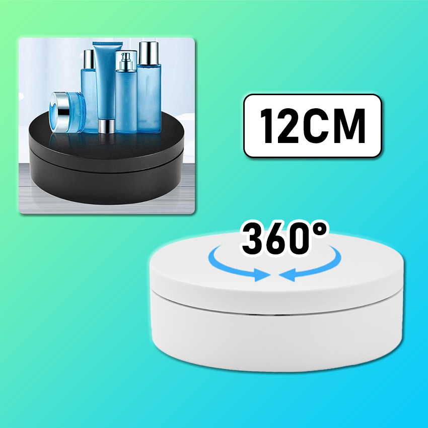 12CM Electric Rotating Display Stand 360 Rotary Turntable Max Loading