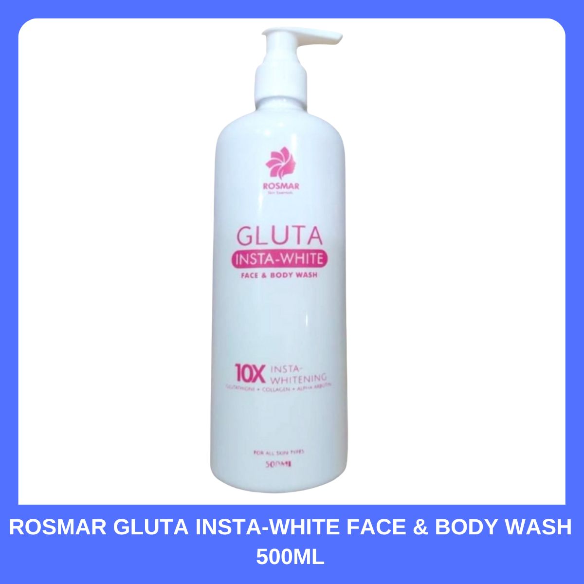 Rosmar Gluta Insta White FaceBody Wash
