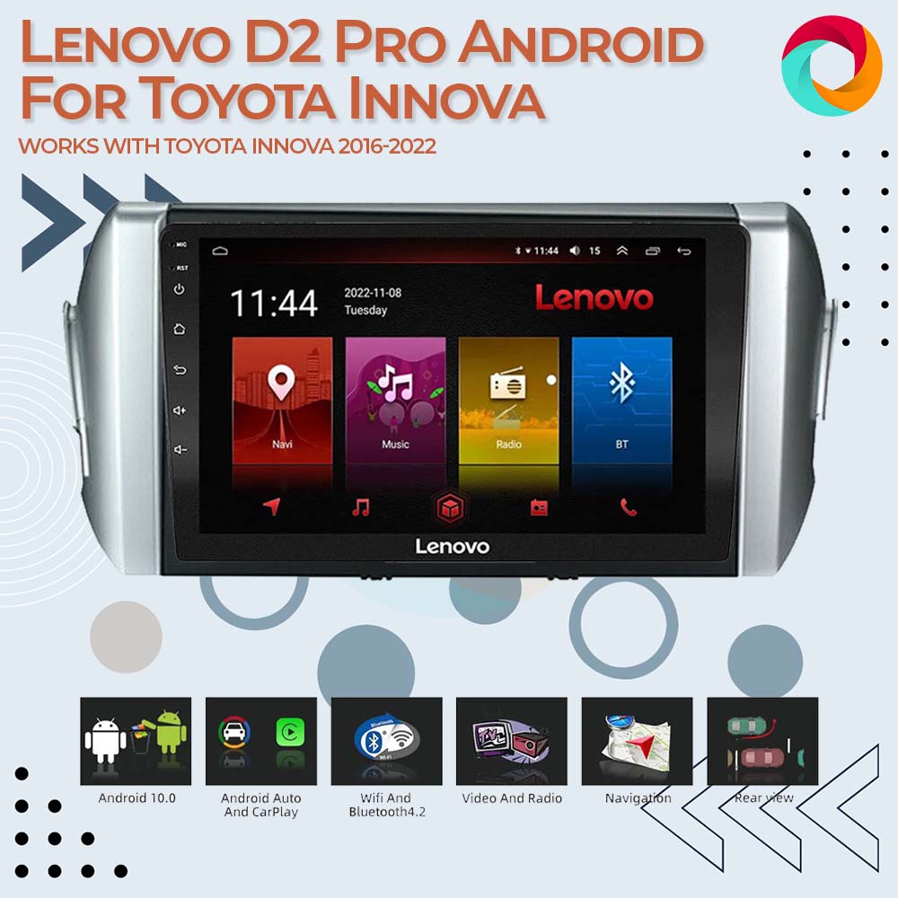 Lenovo D2 Pro Android Car Stereo 9 inch 4GB+64GB Head Unit with GPS For ...