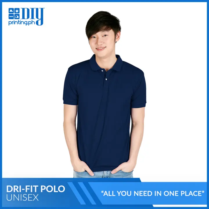 navy dri fit polo