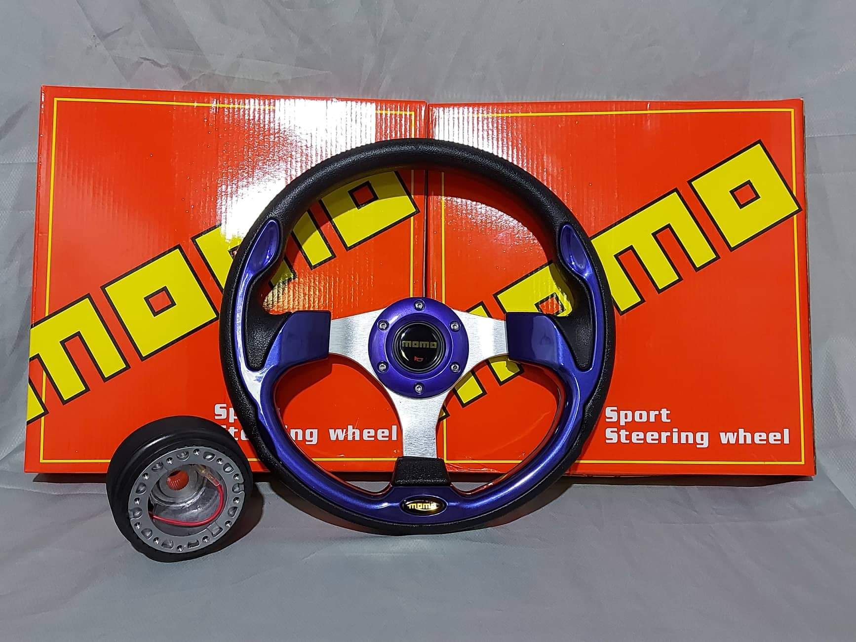 Momo Steering wheel with adapter Blue Toyota Revo Lazada PH