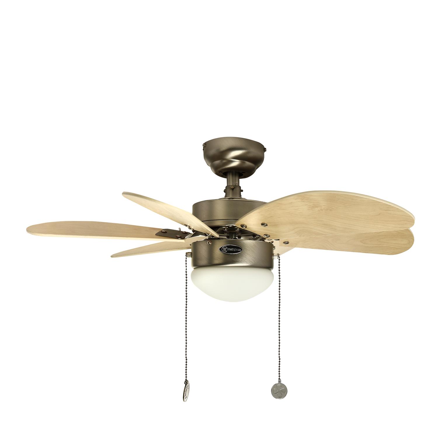 Westinghouse 30in 76cm Turbo Swirl Ceiling Fan Light Maple