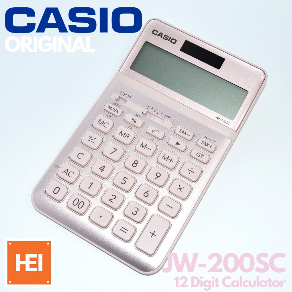 CASIO 12Digit Calculator w/ Solar JW200SC ORIGINAL Lazada PH