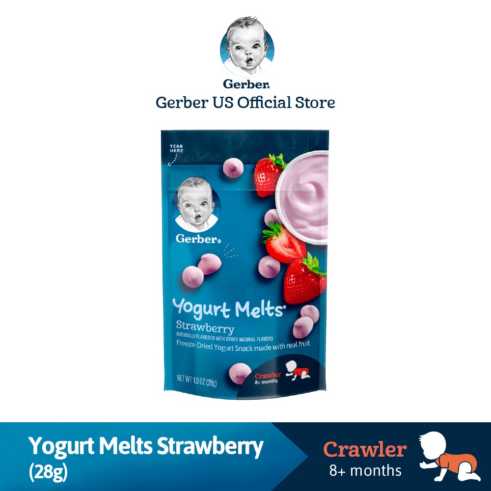 Gerber Yogurt Melts Strawberry 28G Lazada PH