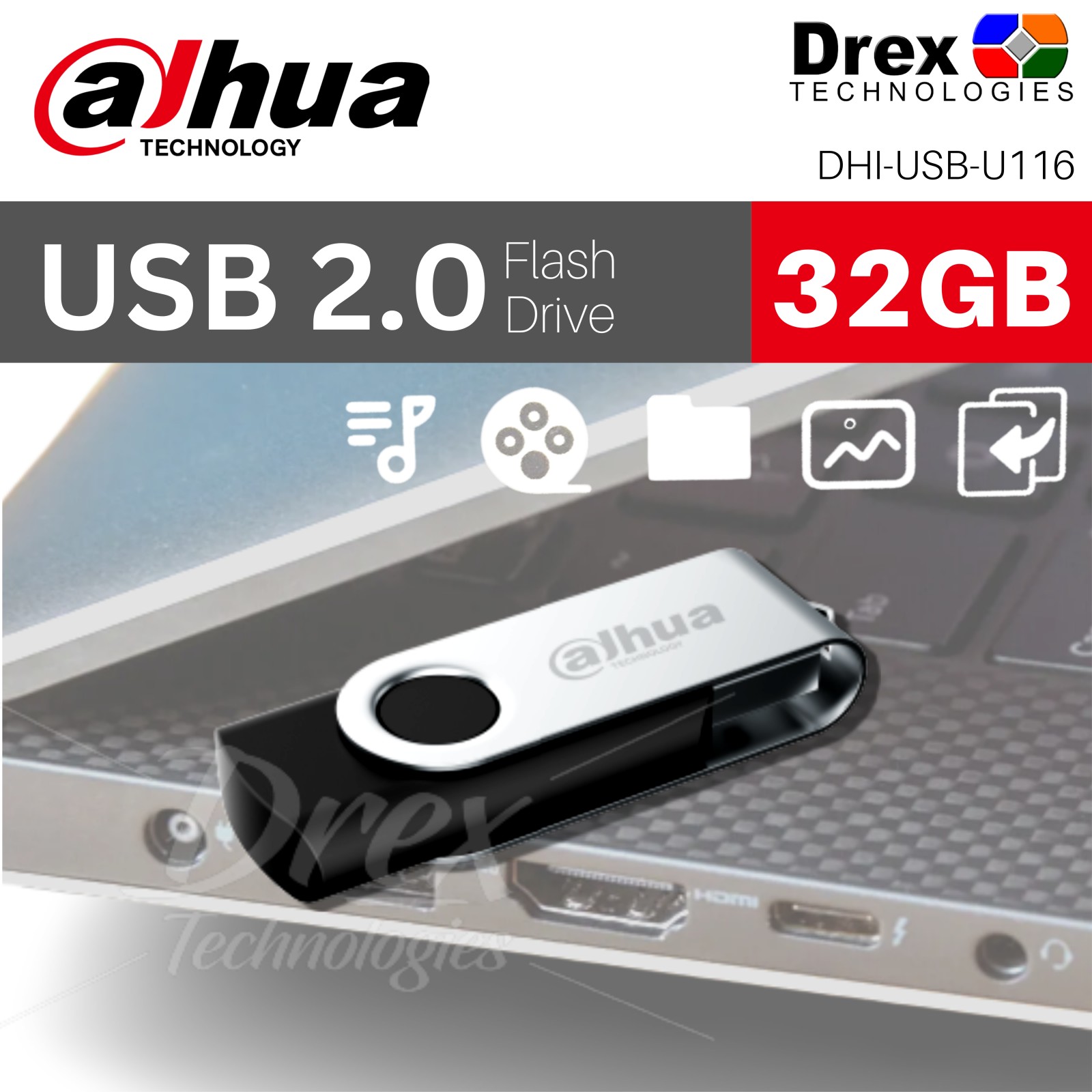 Dahua USB Flashdrive 2.0 32GB Lazada PH