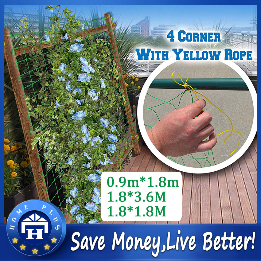 【Durable Nylon】1.8x3.6M/1.8x1.8M/0.9*1.8M Garden Trellis Net Support