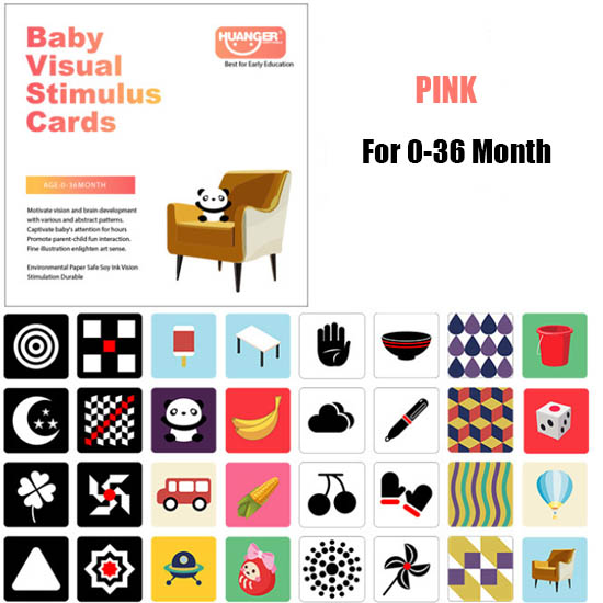 Baby Black White Flash Card Educational Baby Toys 0-36 Months High Contrast  Visual Stimulation Flashcard Shape Sensory Toys